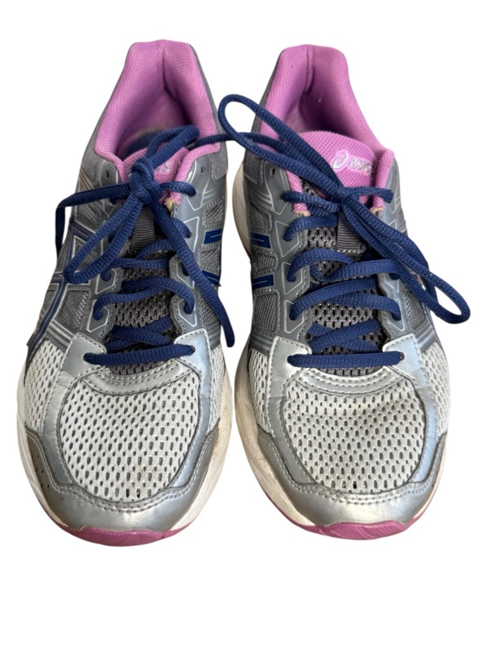 Asics Gel Contend 4 Running Shoes Sneakers Women's Size 8.5 Gray Blue Purple